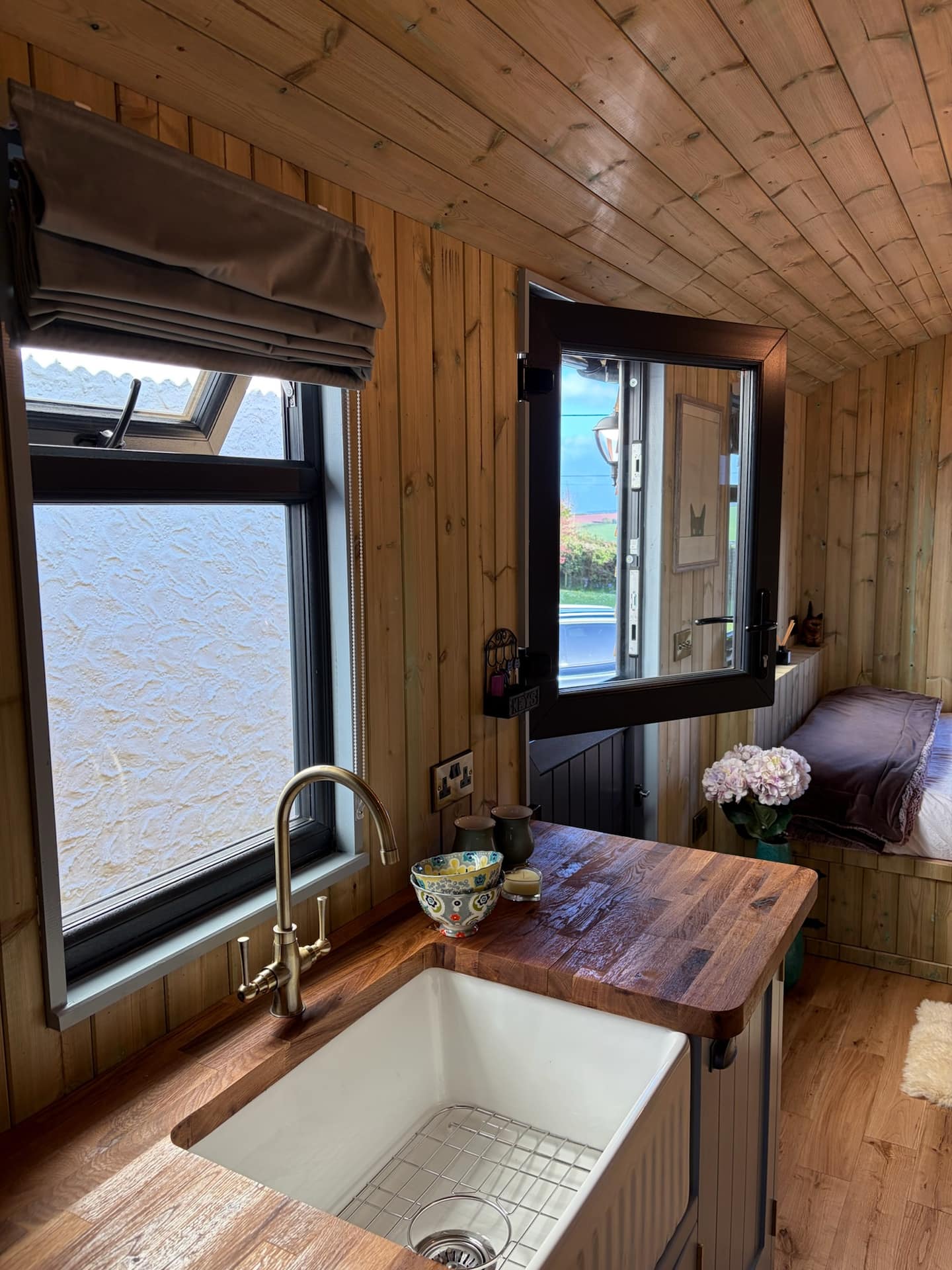 Window seat with countryside views